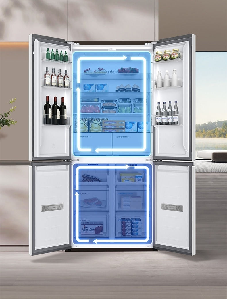 TCL 520L T5 Cross Door Ultra-thin Built-in Inverter Frost-free White Refrigerator R520T5-U