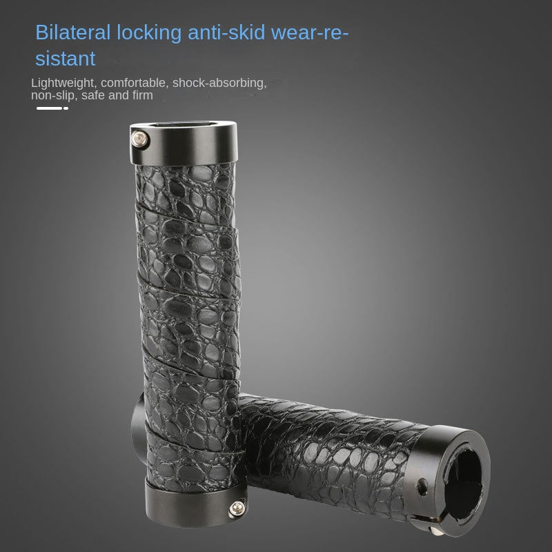 Clearance Bicycle Handle Grip Bilateral Lock Grip Non-Slip Wear-Resistant Texture Handle Cover Bicycle Accessories