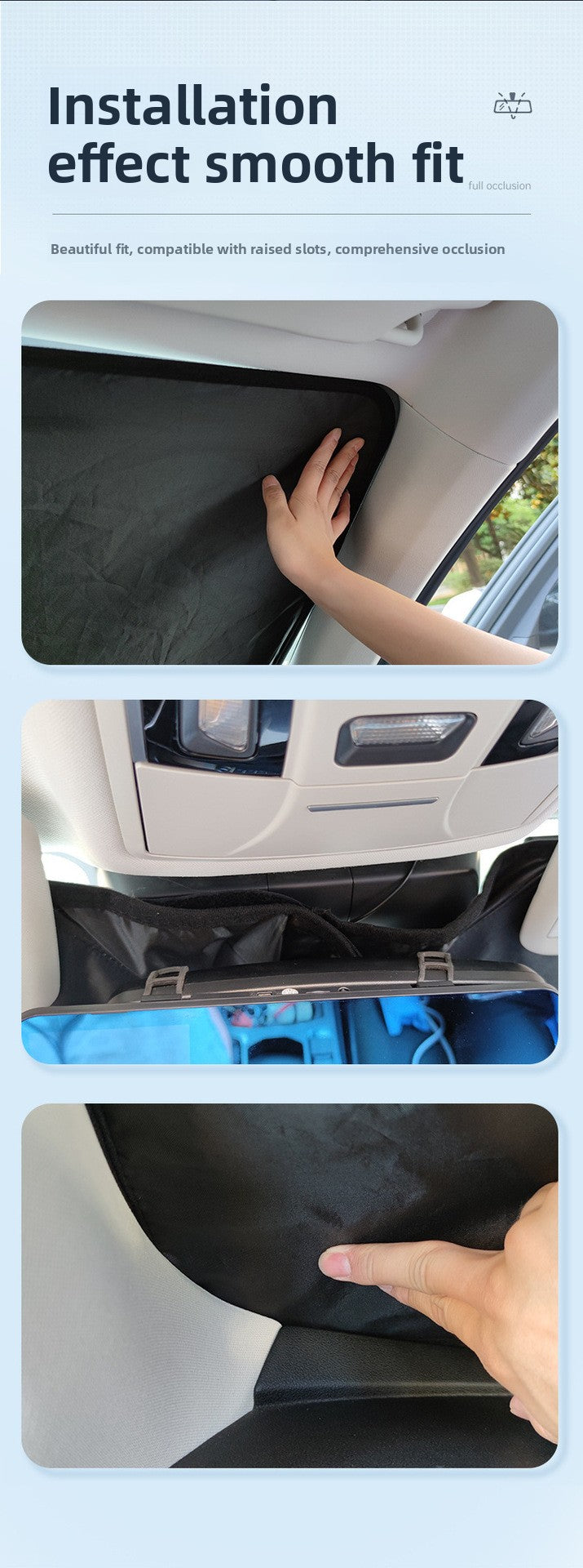 Car Heat Insulation Sunshade Front Windshield Titanium Silver Coated Sunshade Sun Protection Sunshade Curtain Summer Car Sunshade Umbrella