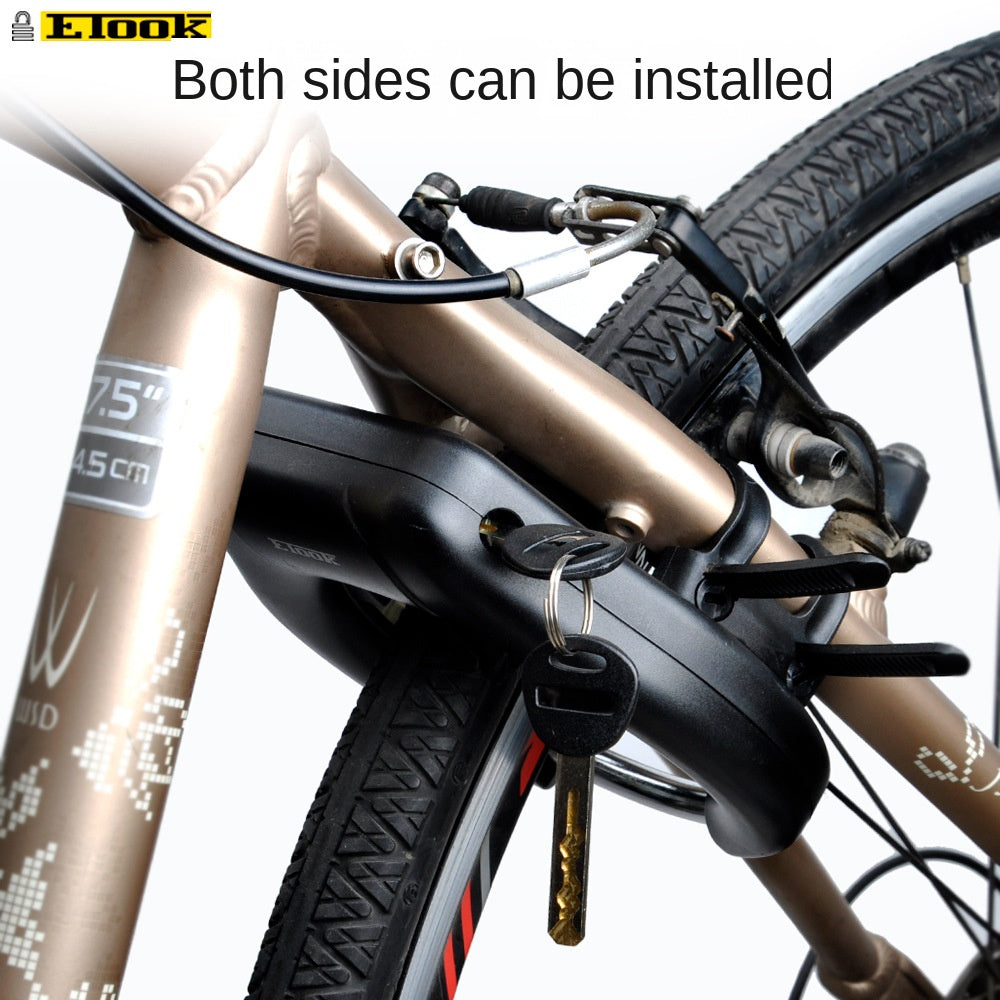 ETOOK Bicycle Lock Crab Claw Lock Horseshoe Lock Mountain Bike Road Bike Universal Anti-theft Strong Alloy Frame U-shaped Lock