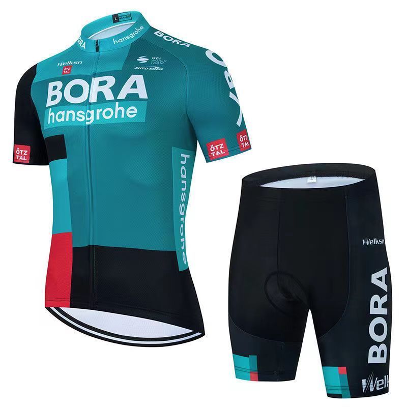 2022New Tour France Team Short-Sleeve Cycling Clothes Suit Baby Boy and Girl Summer Quick-Drying Breathable Bicycle Road Wear
