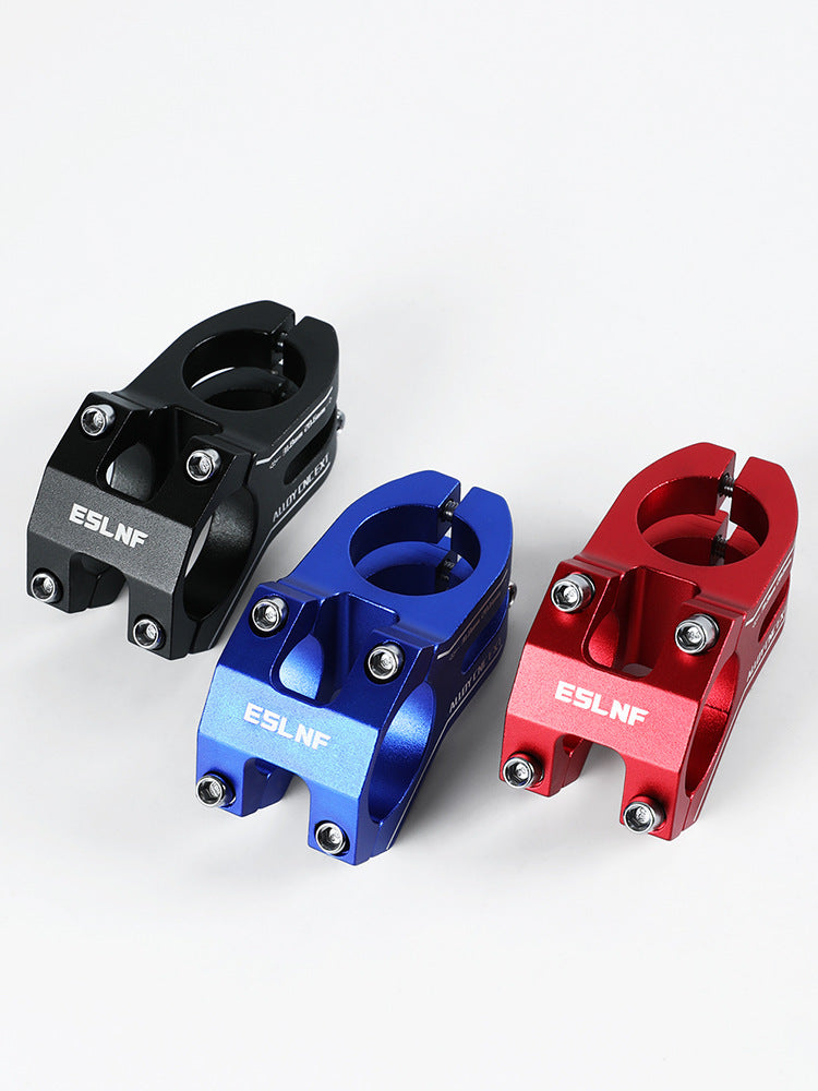 Bicycle Stem Aluminum Alloy Dead Fly Short Stem Front Fork Head Tube CNC Hollow Riser Mountain Bike Stem