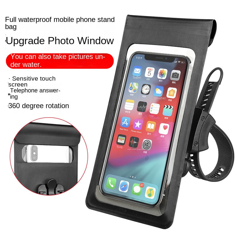 Bicycle Bag Anti-Electric Car Motorcycle Mobile Phone Stand Bag Touch Screen Rearview Mirror Mobile Phone Water-Proof Bag