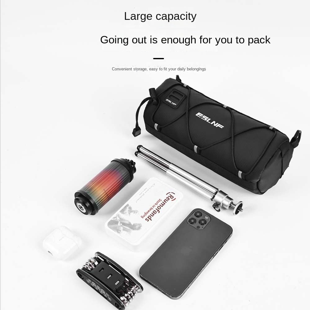 Bicycle Front Beam Bag Mountain Bike Upper Tube Bag Road Bike Waterproof Saddle Bag Bicycle Storage Bag Cycling Fixture Large