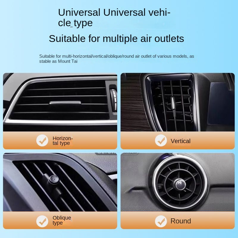 2024 New Car Phone Holder Car Navigation Air Outlet Universal Gravity Phone Mount