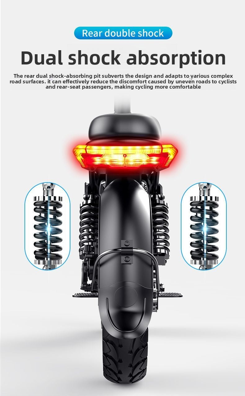 German Mingding Electric Bicycle Foldable Electric Bike Commuter Small Ultra-light Portable Adult Power-assisted Battery Bike