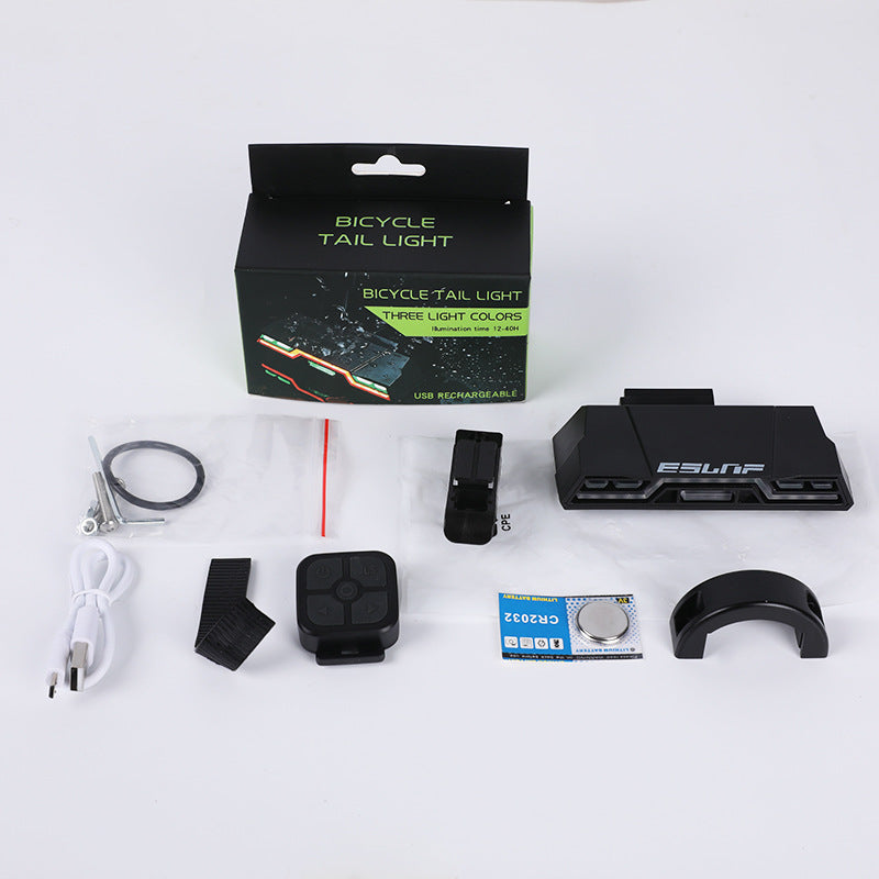 Factory Bicycle Light Cycling Fixture Supplies Bicycle Remote Control Turn Light Night Riding Warning Mountain Bicycle Taillight