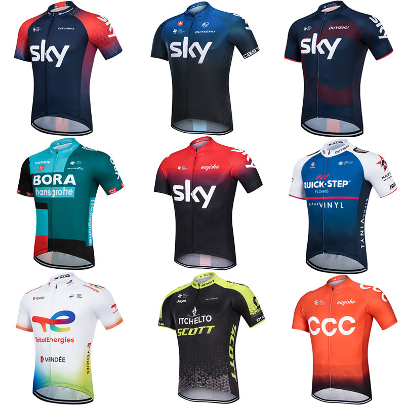 Huanfa Team Edition Short-Sleeved Cycling Outfit Top Shorts Spring and Summer Bicycle Clothing Men's Silica Gel Pad Breathable Quick-Drying