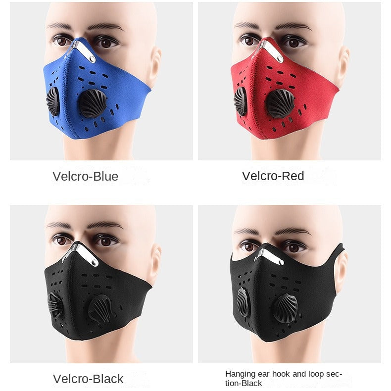 Cycling Masks Outdoor Running Anti-Haze Men and Women Warm Face Mask Bicycle Dustproof Activated Carbon Gauze Mask