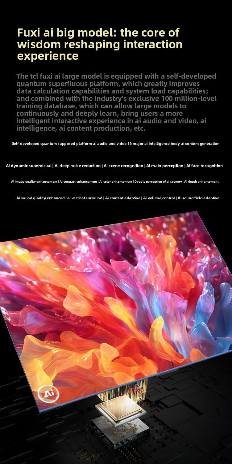 TCL TV 65T6 65inch QD-Mini LED Full Spectrum Quantum Dot Vivid XDR 1100