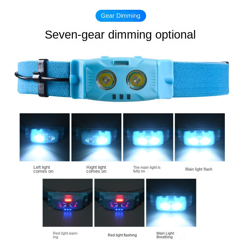 Headlight Strong Light USB Charging Super Bright Head-Mounted Lighting Led Ultra-Long Life Battery Night Fishing Waterproof Outdoor Run Light