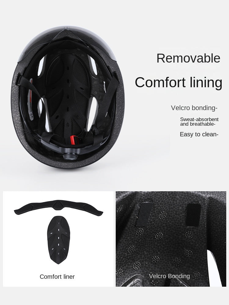Eslnf Bicycle Helmet Folding Balance Car Roller Skating Safety Helmet Mountain Highway Vehicle Anti-Collision Cycling Fixture