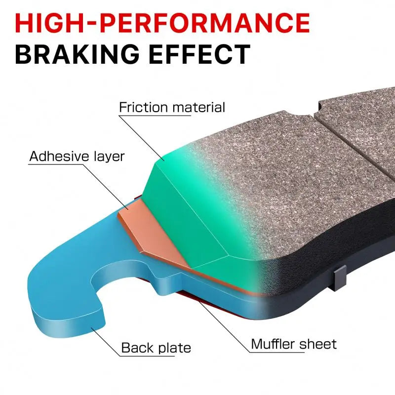 MASUMA MS-1077 Universal ceramic Brake Pads 04465-02260  04465-02160 04465-02200 04465-02210 04465-02260 04465-02270 04465-02330