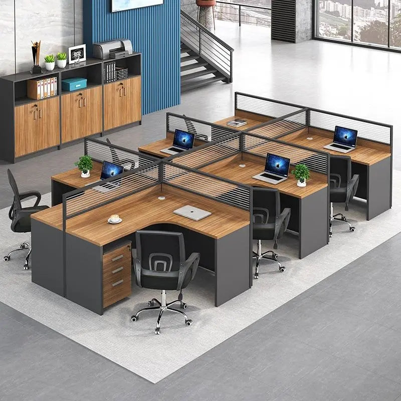Wood Table Office Furniture co-working area