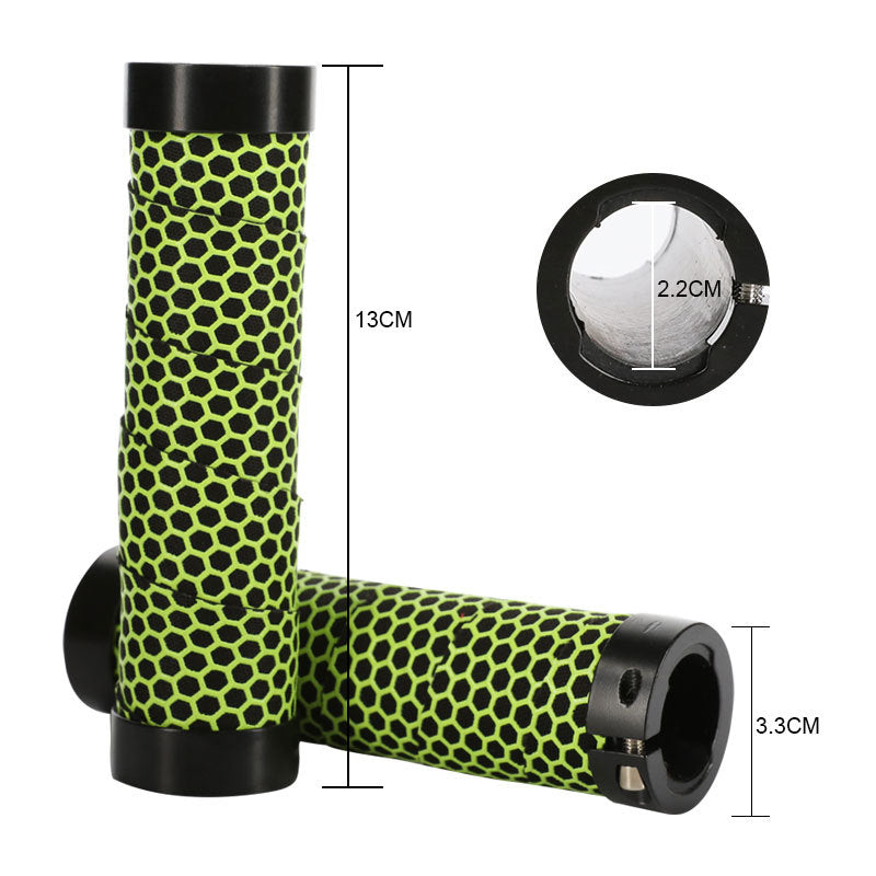 Clearance Mountain Bike Handle Cover Bicycle Sponge Handle Gloves Bilateral Lock Dead Flying Bicycle Handle Honeycomb Handle Cover
