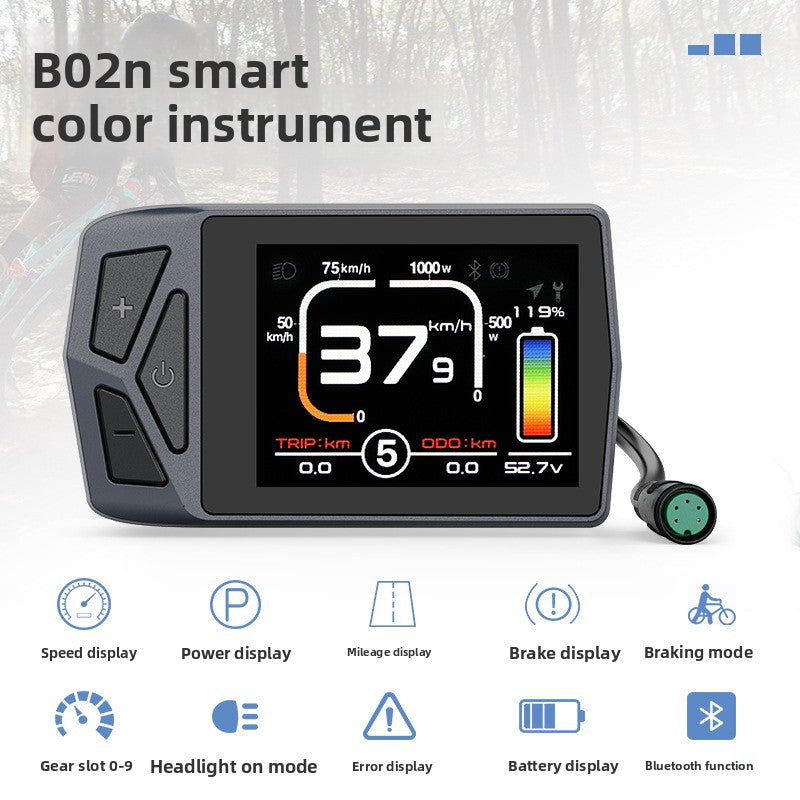 TSDZ2B/Z16 Ebike UART Smart Meter EKD01 Mid-Motor LCD Display