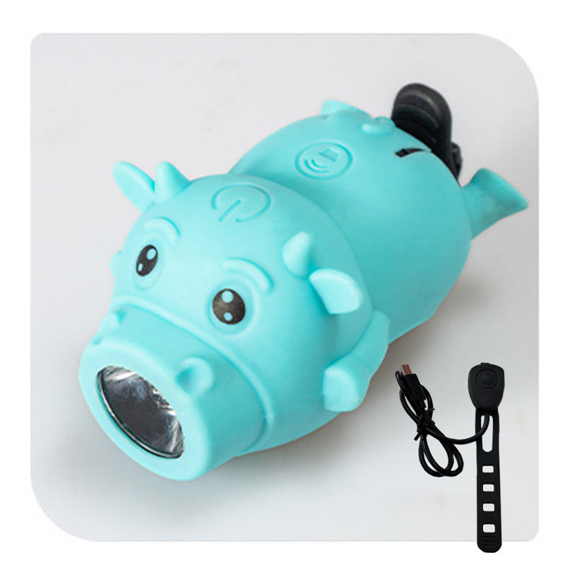 Children's Balance Light Bicycle Light Headlight Calf Night Riding Charging Bell Electric Horn Equipment