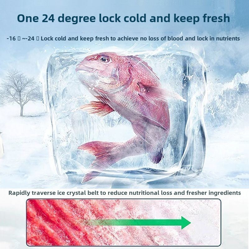 Meiling 381/311 Liter Upright Freezer Frost-Free Chest Freezer Household Drawer Large Capacity Commercial Direct Cooling 118 Liters