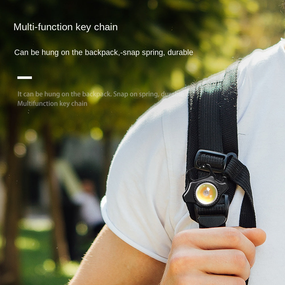 Multifunctional Mini Keychain Light Ultra-Small Portable LED Lighting Lamp Outdoor Camping