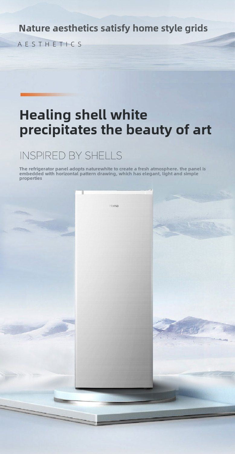 Homa First-Class Energy Efficiency Double Frequency Conversion Upright Refrigerators Household Cabinet Freezer Air Cooling Frostless Deep Cold Quick-Frozen Small Mini