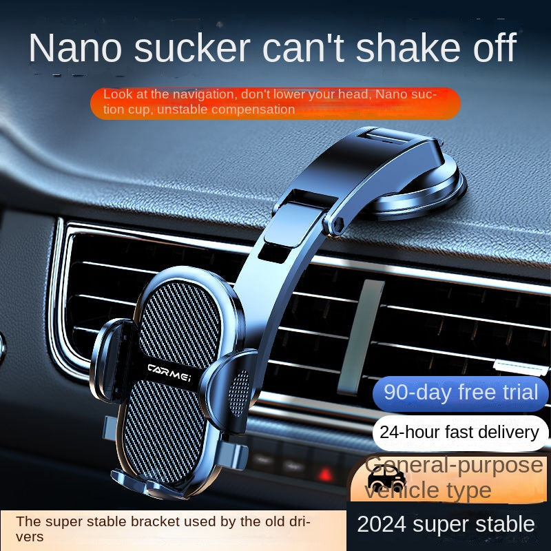 Car Phone Holder 2024New Suction Cup Automobile Instrument Panel Universal Navigation Universal Holder