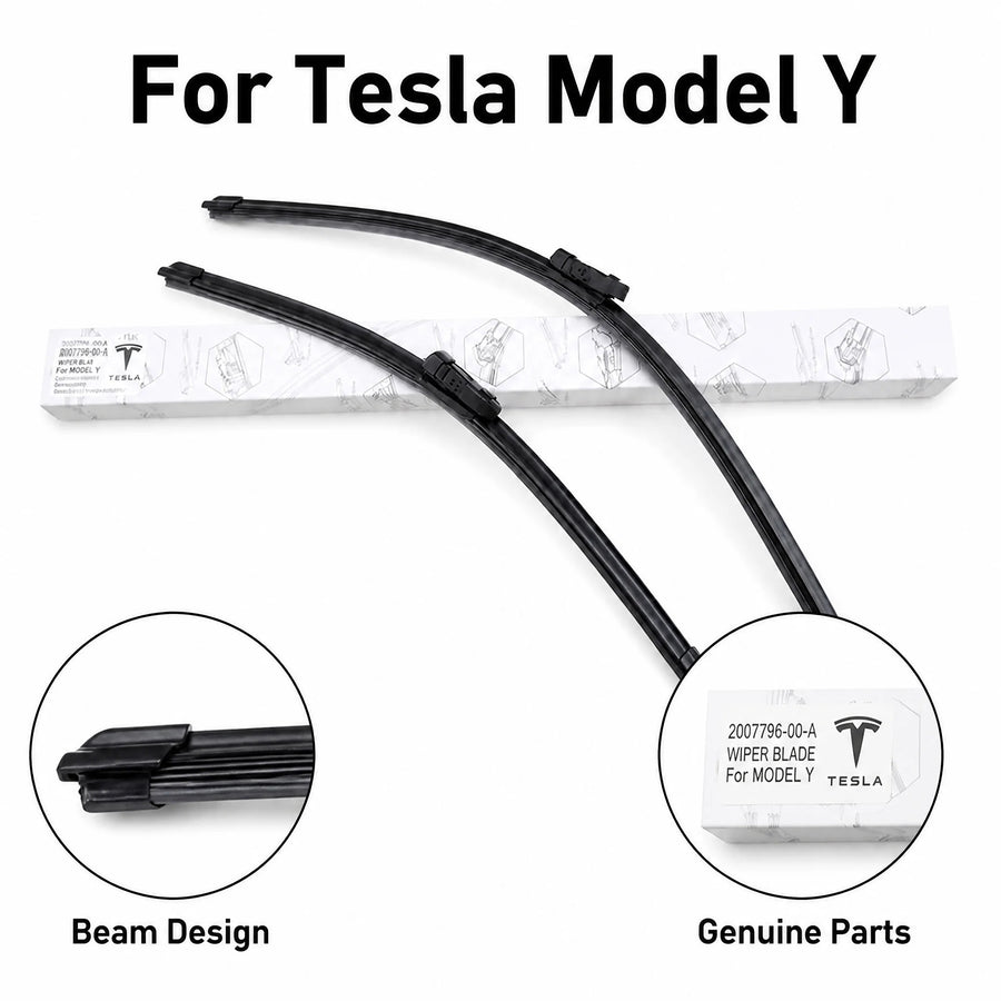 Tesla Model 3 Y S Natural Rubber Windshield Wiper Blades