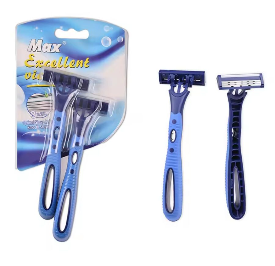 Шведская одноразовая бритва с тройным лезвием для мужчин марки Razor Max. 