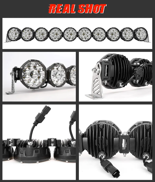 Мощная светодиодная фара Barra Led 4x4 KC Hilites Pro6 для Can-Am Polaris