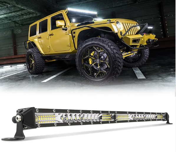 Сверхтонкая мини-светодиодная балка 4x4, недорогая, 10 дюймов, для бездорожья. 