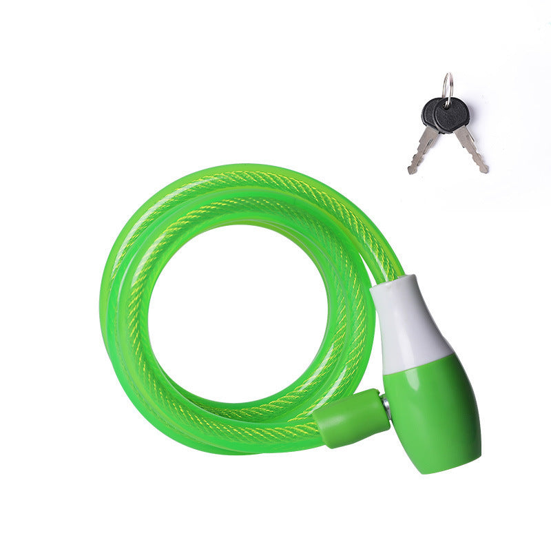 Bicycle Lock Anti-Theft Lock for Motorcycles Battery Car Shear-Resistant Cable Lock Outdoor Mountain Bike Cycling Fitting
