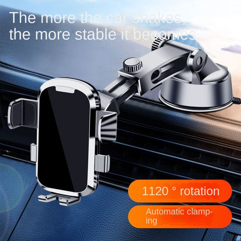 2024 New Car Phone Holder Suction Cup Dashboard Retractable Car Navigation Mobile Phone Stand