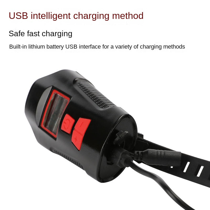 Bicycle Light Headlight Charging Power Torch Cycling Fixture and Fitting Bicycle Night Riding Lights Mountain Bike Light