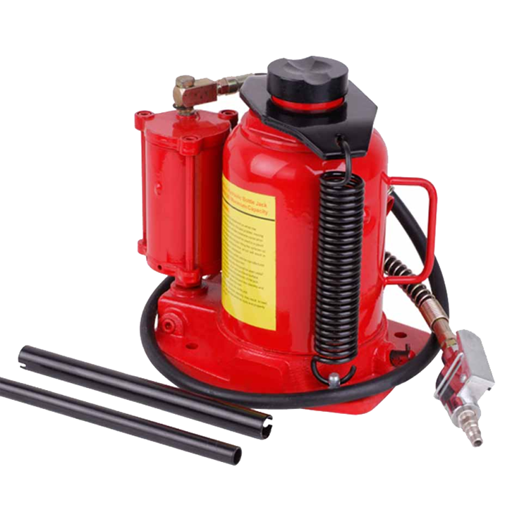 2t-50t Air Hydraulic Bottle Jack - Pneumatic Manual Dual Lift Tool