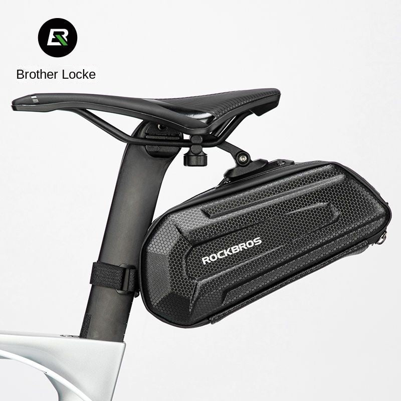 Rockbros Bicycle Saddle Box Hard Shell Large Capacity Rear Saddle Bag Highway Mountain Bicycle Seat Tube Package Cycling Fitting