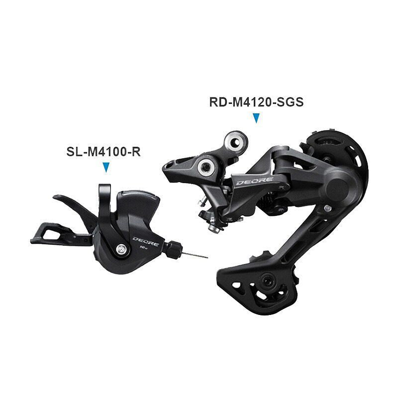 Трансмиссия SHIMANO Deore 10 скоростей, задний переключатель MTB 12 скоростей, модернизированный манетный переключатель M5100, задний переключатель SHIMANO M7100 