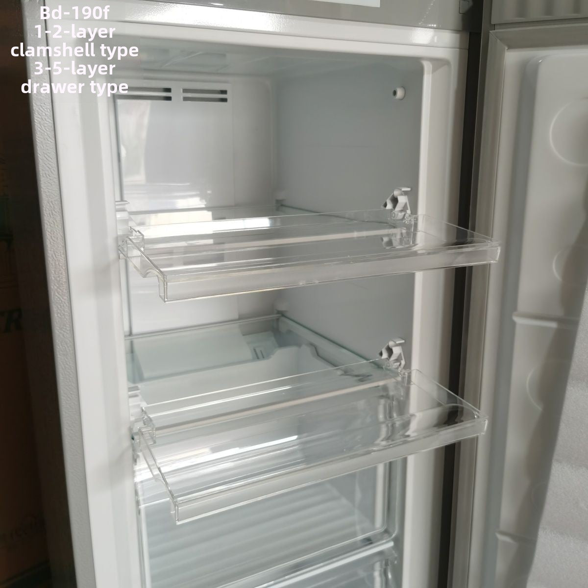 High-Quality Export 260L Frost-Free Chest Freezer for Home Use, Vertical Freezer, Drawer-Freezer, Breast Milk Energy-Saving