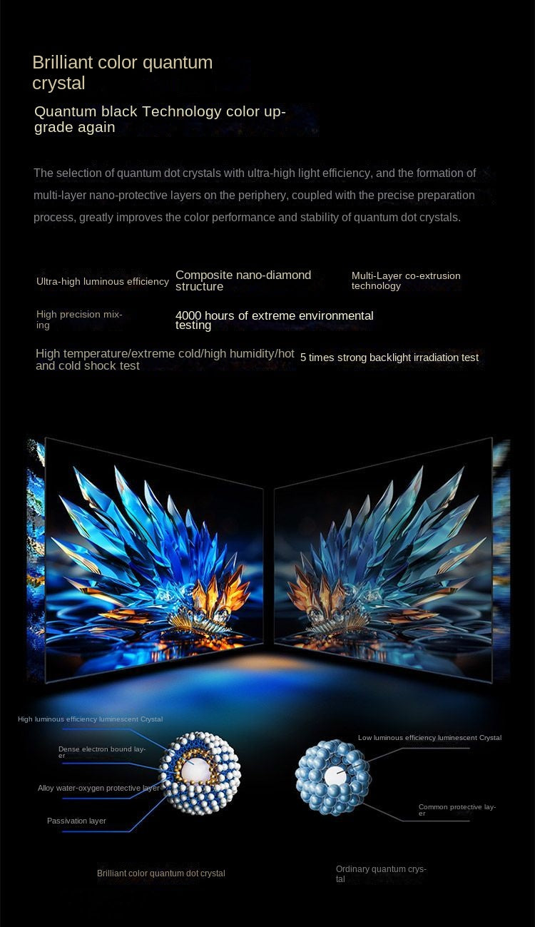 TCL TV 75V8L Pro 75inch 144Hz QLED Quantum Dot 3GB+64GB Large Memory TV