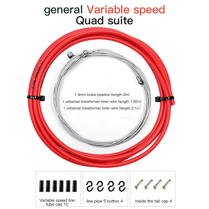 Trlreq Bicycle Brake Line Tube Core Inner Wire Mountain Highway Vehicle Variable Speed Brake Cable Suit