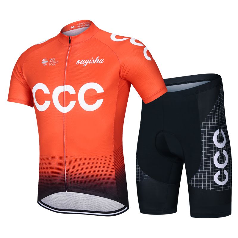 19 New Sky Short-Sleeve Cycling Clothes Suit Men's and Women's Spring and Summer Bicycle Clothes Breathable Quick-Drying Dynamic Bicycle Clothing