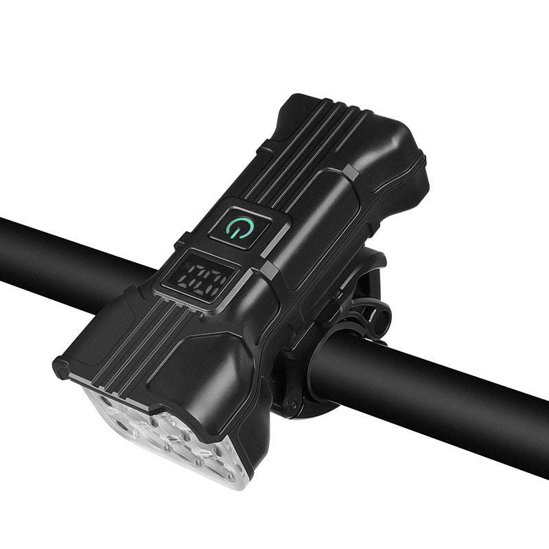 Bicycle Headlight Road Bike High Decibel Waterproof Horn Light Emergency Power Torch Outdoor Highlight Riding Light
