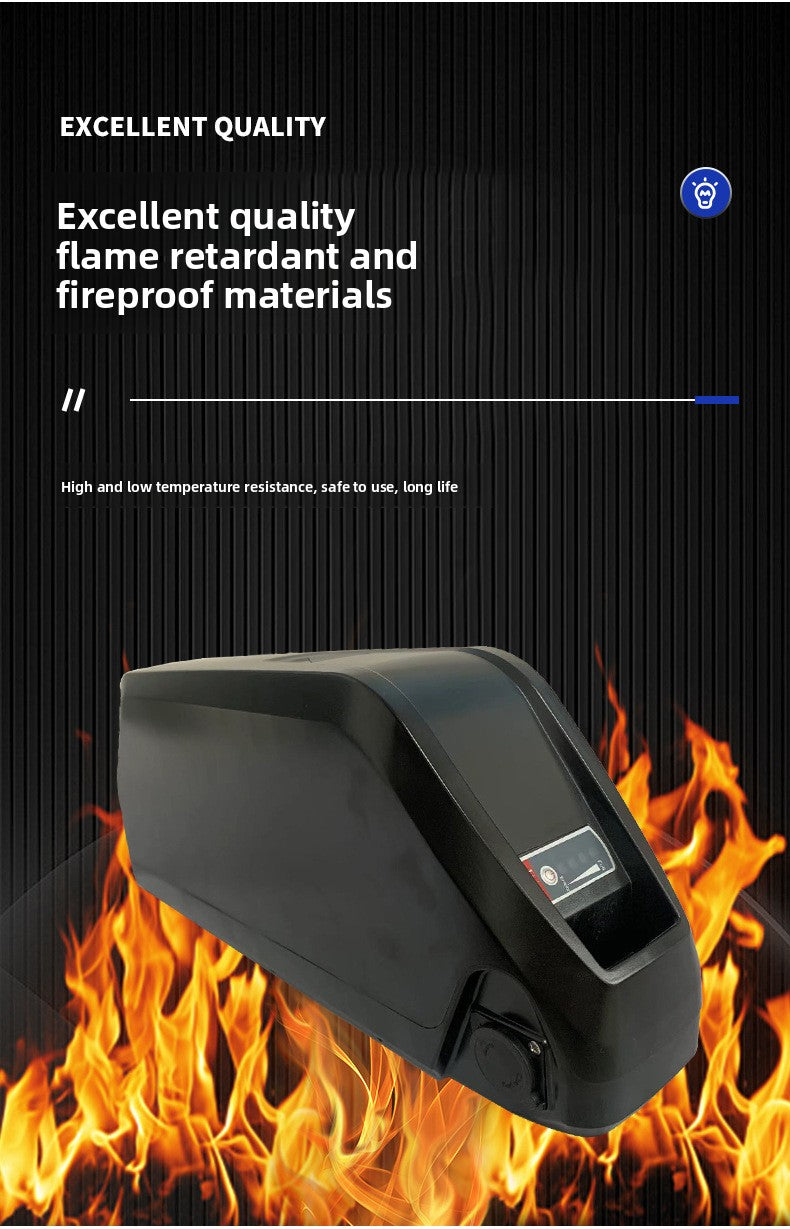 ALX149B Ebike Battery Box with Lock, MTB Lipo Down Tube Housing, ALX149B Battery Plastic Shell