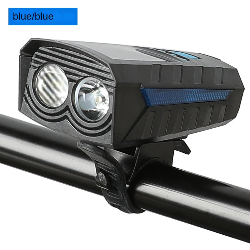 Bicycle Light Lighting Solar Bicycle Headlight USB Horn Power Bank Power Indicator Cycling Light