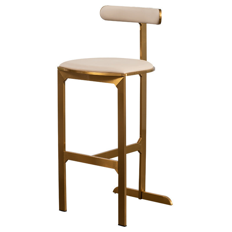 Light Luxury Metal High-End Bar Stool with Adjustable Height, Swivel Backrest, Suitable for Home and Bar Use, High-End Bar Stool Chair