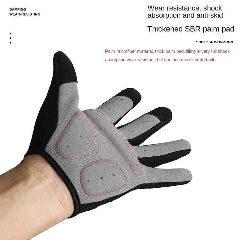 Bicycle Gloves Winter Warm Gloves Road Bike Mountain Bike Anti-Skid Shock Absorption Gloves Outdoor Cycling Gloves