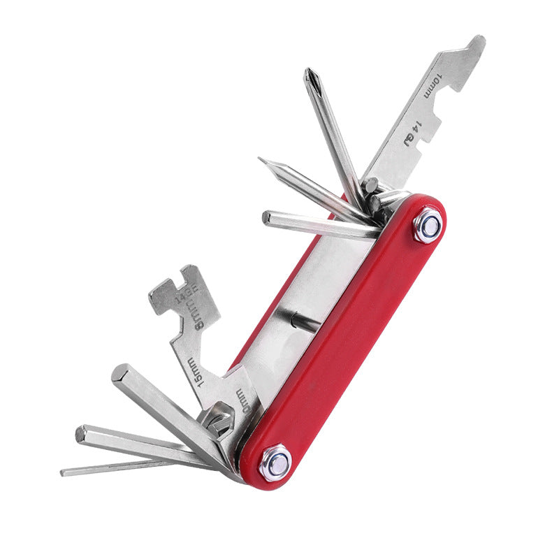 Bicycle Repair Tools Repair Combination Tire Repair Kit Portable and Versatile Folding Car Repair Tools Spanner Set