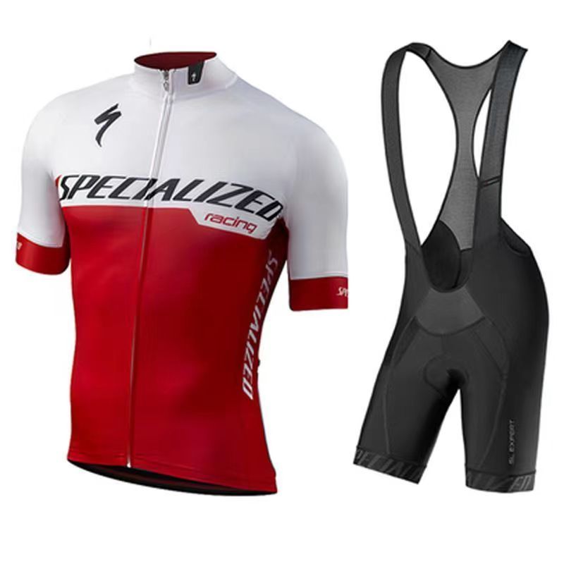 Lightning Cycling Suit Road Bike Bicycle Equipment Cycling Suit Cycling Suspender Pants Close-Fitting Short-Sleeved Top