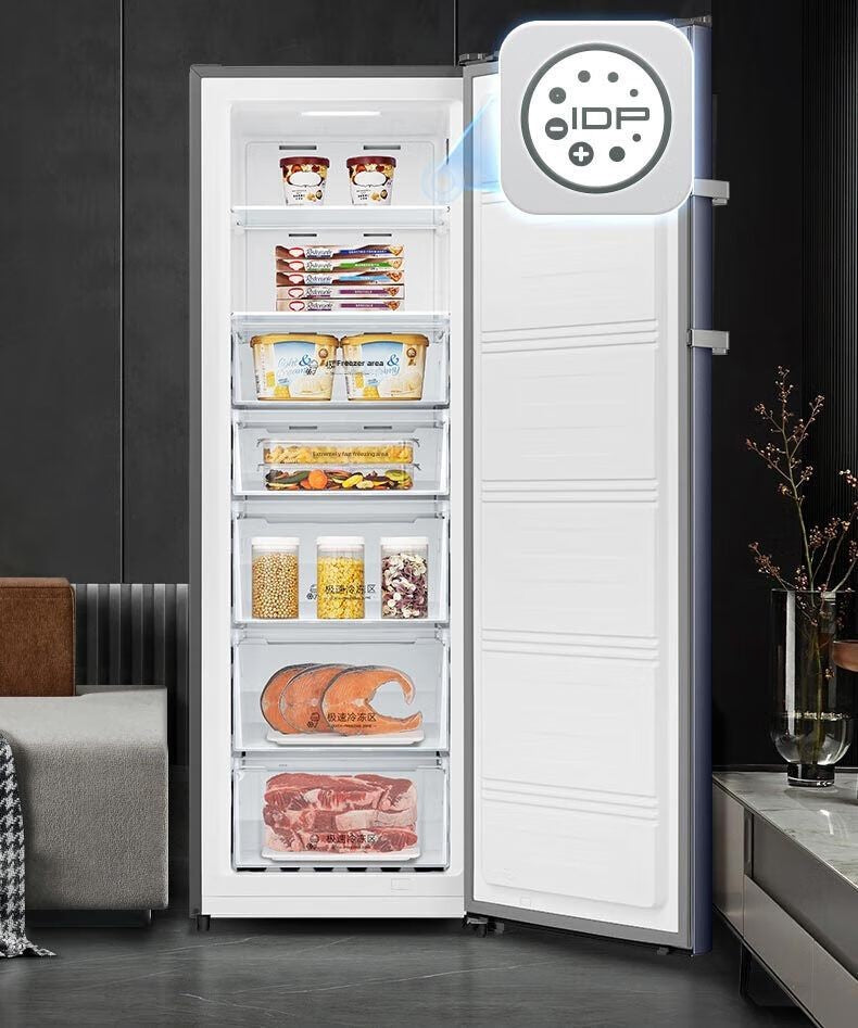 Ronshen 240 L Vertical Cabinet Freezer First-Class Frequency Conversion Frost-Free Sterilization Pure Flavor Breast Milk Drawer BD-240WPRSY