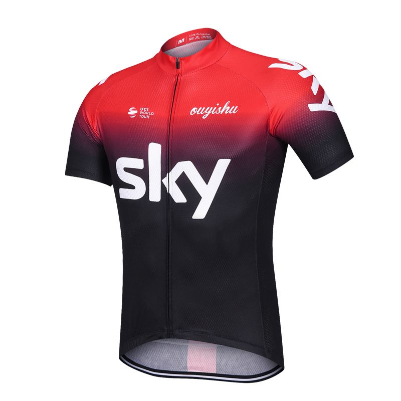19 New Sky Short-Sleeve Cycling Clothes Suit Men's and Women's Spring and Summer Bicycle Clothes Breathable Quick-Drying Dynamic Bicycle Clothing