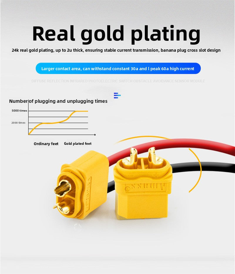 XT60H Male Female Connector with Housing RC Lipo Battery Charging Interface Anti-Short High Current Plug