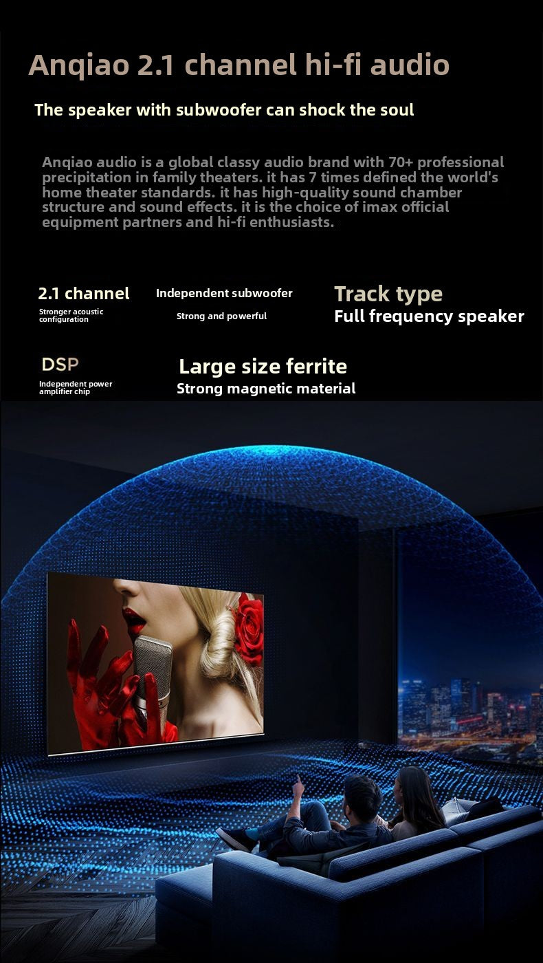 TCL TV 55inch 240Hz High Refresh Mini Quantum Dot Soundbar 4+64GB TV T5L